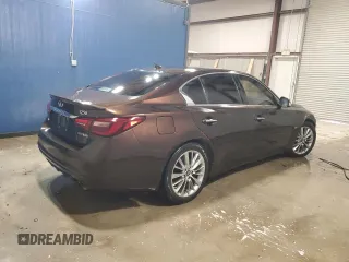 2018 Infiniti Q50 2.0t LUXE with VIN JN1CV7AR2JM490006, listed as a Copart auction lot 47308215 with 151,159 mi miles and Clean Title. Bid and sale history available at carsss.com. Image 3.