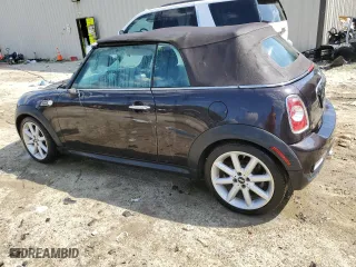 2013 MINI Cooper Convertible S with VIN WMWZP3C51DT551311, listed as a Copart auction lot 56083284 with 0 mi miles and Salvage Title. Bid and sale history available at carsss.com. Image 2.
