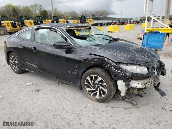 2018 Honda Civic Coupe LX with VIN 2HGFC4A5XJH305782, listed as a Copart auction lot 51809245 with 0 mi miles and Salvage Title. Bid and sale history available at carsss.com. Image 4.
