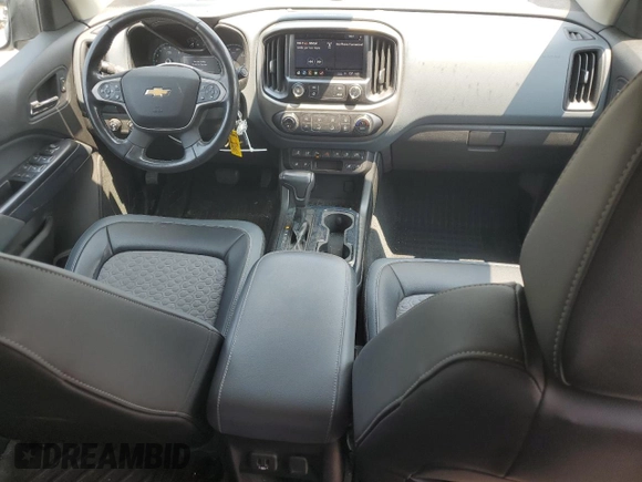 2021 Chevrolet Colorado 4WD Z71 with VIN 1GCGTDENXM1157360, listed as a Copart auction lot 59585985 with 53,156 mi miles and Salvage title. Bid and sale history available at DreamBid. Image 8.
