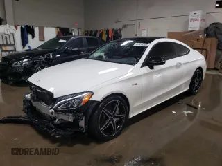 2017 Mercedes-Benz C 43 AMG with VIN WDDWJ6EB4HF451855, listed as a Copart auction lot 41339505 with 61,024 mi miles and Salvage Title. Bid and sale history available at carsss.com. Image 1.