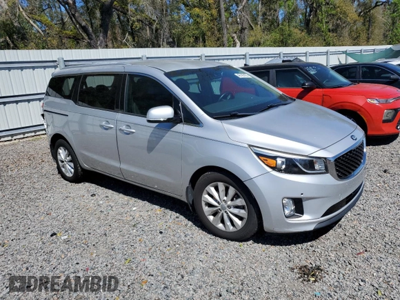 2018 Kia Sedona EX with VIN KNDMC5C12J6346656, listed as a Copart auction lot 48195155 with Not Provided miles and Salvage Title. Bid and sale history available at carsss.com. Image 4.