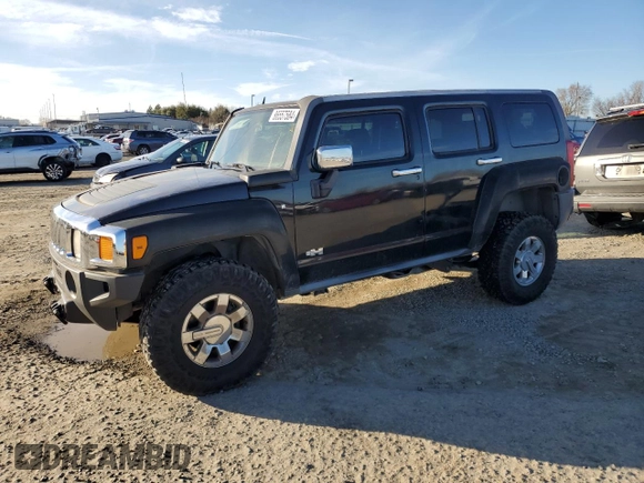 2007 Hummer H3 SUV with VIN 5GTDN13E178186684, listed as a Copart auction lot 86557584 with 294,784 mi miles and Salvage Title. Bid and sale history available at DreamBid. Image 1.