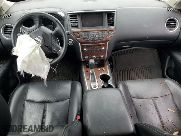 2019 Nissan Pathfinder Platinum with VIN 5N1DR2MM6KC651274, listed as a Copart auction lot 52737215 with 37,459 mi miles and Salvage title. Bid and sale history available at DreamBid. Image 8.