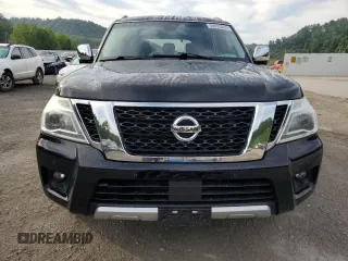 2017 Nissan Armada SL with VIN JN8AY2NC0H9503812, listed as a Copart auction lot 59825804 with 110,288 mi miles and Salvage Title. Bid and sale history available at carsss.com. Image 5.
