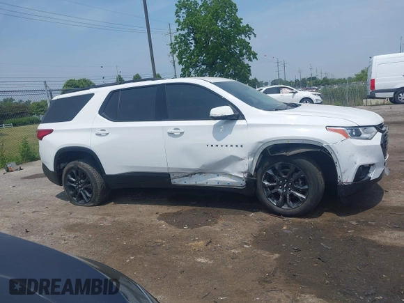 2021 Chevrolet Traverse RS with VIN 1GNERJKW8MJ122678, listed as a IAAI auction lot 42493317 with 56,521 mi miles and . Bid and sale history available at DreamBid. Image 13.
