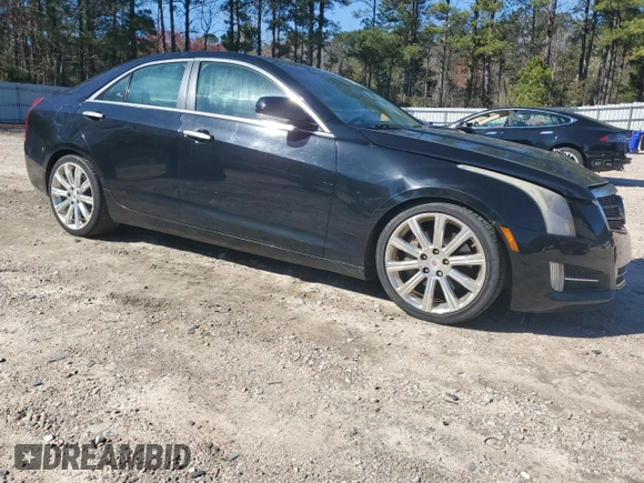 2013 Cadillac ATS Premium with VIN 1G6AE5S32D0134592, listed as a Copart auction lot 49045355 with 187,734 mi miles and Salvage Title. Bid and sale history available at carsss.com. Image 4.