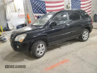 2009 Kia Sportage LX with VIN KNDJF723197638667, listed as a Copart auction lot 82926774 with 196,752 mi miles and Clean Title. Bid and sale history available at carsss.com. Image 1.