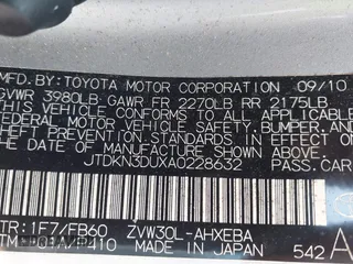 2010 Toyota Prius II z VIN JTDKN3DUXA0228632, wystawiony jako IAAI lot #42413526 z przebiegiem 264 569 mil mil oraz . Historia ofert i sprzedaży dostępna na DreamBid. Obrazek 9.
