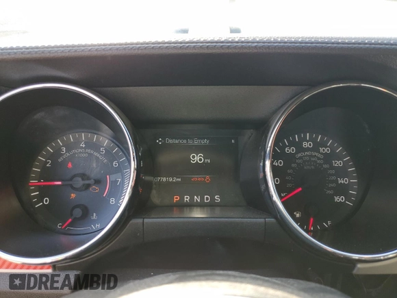 2017 Ford Mustang GT with VIN 1FA6P8CF8H5271655, listed as a Copart auction lot 52348105 with 77,819 mi miles and Salvage Title. Bid and sale history available at DreamBid. Image 9.