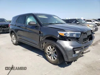 2020 Ford Explorer with VIN 1FMSK8BH3LGC00818, listed as a Copart auction lot 53445545 with 80,365 mi miles and Salvage title. Bid and sale history available at DreamBid. Image 4.