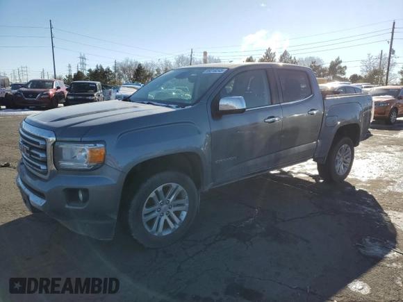 2018 GMC Canyon 4WD SLT z VIN 1GTG6DEN4J1244187, wystawiony jako Copart lot #89218245 z przebiegiem 105 991 mil mil oraz Szkoda całkowita • Salvage title. Historia ofert i sprzedaży dostępna na DreamBid. Obrazek 1.