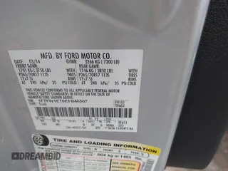 2014 Ford F-150 XL с VIN 1FTFW1ET0EFB40507, выставлен на аукционе IAAI как лот 41773896 с пробегом 63 294 миль миль и . История ставок и продаж доступна на DreamBid. Изображение 9.