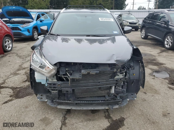 2018 Nissan Kicks SR with VIN 3N1CP5CU1JL527752, listed as a Copart auction lot 48542695 with 56,109 mi miles and Salvage Title. Bid and sale history available at carsss.com. Image 5.