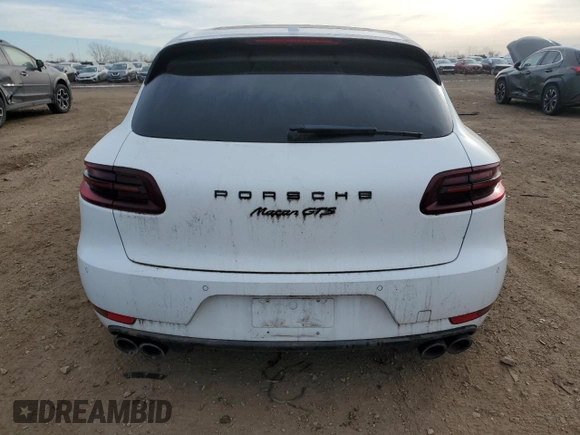 2018 Porsche Macan GTS with VIN WP1AG2A53JLB62001, listed as a Copart auction lot 43154635 with Not provided miles and Salvage title. Bid and sale history available at DreamBid. Image 6.