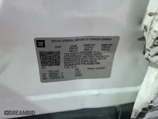 2020 Chevrolet Equinox LS with VIN 2GNAXHEV0L6165794, listed as a Copart auction lot 51043445 with 47,616 mi miles and Non Repairable. Bid and sale history available at carsss.com. Image 13.