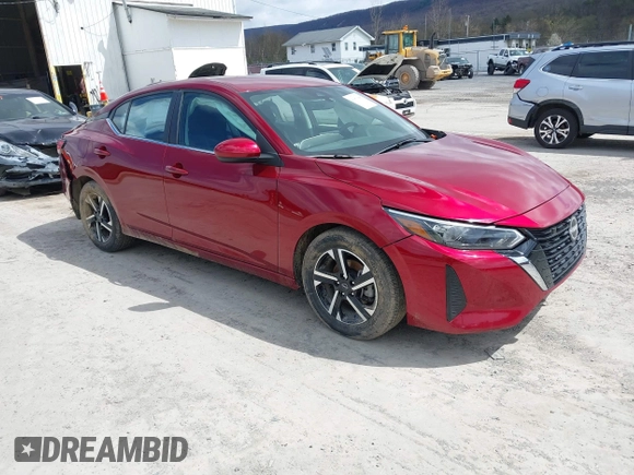 2024 Nissan Sentra SV with VIN 3N1AB8CV5RY206053, listed as a IAAI auction lot 41961946 with 10,133 mi miles and . Bid and sale history available at DreamBid. Image 1.