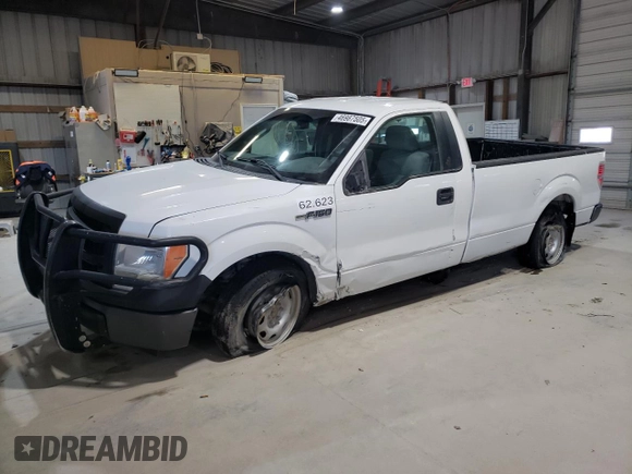 2013 Ford F-150 XL with VIN 1FTNF1CF0DKF22194, listed as a Copart auction lot 46987505 with 149,978 mi miles and Salvage title. Bid and sale history available at DreamBid. Image 1.