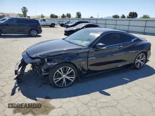2017 Infiniti Q60 Sport with VIN JN1EV7EK7HM363963, listed as a Copart auction lot 57836545 with 117,785 mi miles and Salvage title. Bid and sale history available at DreamBid. Image 1.