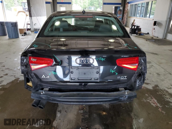 2015 Audi A4 Premium Plus with VIN WAUHFAFLXFN006275, listed as a Copart auction lot 66876944 with 72,399 mi miles and Salvage Title. Bid and sale history available at carsss.com. Image 6.