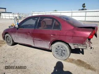2003 Honda Civic LX with VIN 2HGES16543H526111, listed as a Copart auction lot 48704745 with 196,499 mi miles and Salvage Title. Bid and sale history available at carsss.com. Image 2.