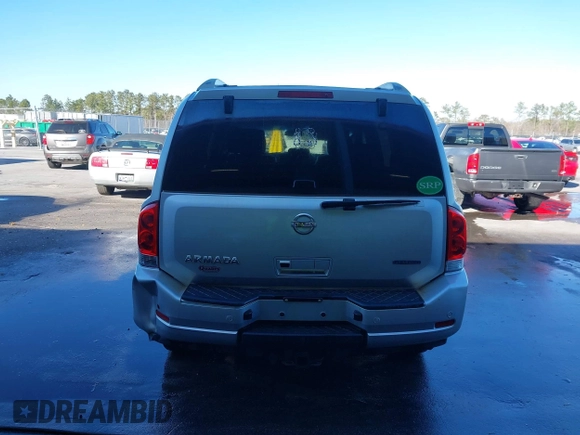 2011 Nissan Armada SV with VIN 5N1BA0ND1BN606068, listed as a IAAI auction lot 41222790 with 202,222 mi miles and . Bid and sale history available at DreamBid. Image 16.