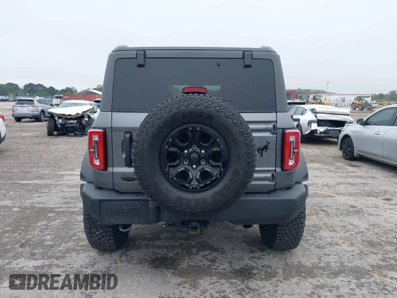 2023 Ford Bronco with VIN 1FMEE5DPXPLC01694, listed as a IAAI auction lot 41389276 with 10,512 mi miles. Bid and sale history available at carsss.com. Image 17.