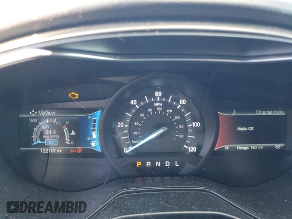 2020 Ford Fusion SE with VIN 3FA6P0LU0LR154013, listed as a Copart auction lot 54933055 with 122,197 mi miles and Salvage title. Bid and sale history available at DreamBid. Image 9.