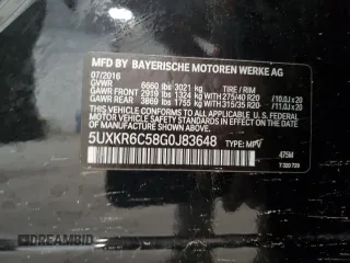 2016 BMW X5 xDrive50i z VIN 5UXKR6C58G0J83648, wystawiony jako Copart lot #58219015 z przebiegiem 96 254 mil mil oraz Szkoda całkowita • Salvage title. Historia ofert i sprzedaży dostępna na DreamBid. Obrazek 13.