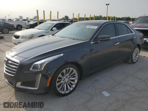 2017 Cadillac CTS Luxury AWD with VIN 1G6AX5SX7H0141380, listed as a Copart auction lot 58999135 with 91,003 mi miles and Salvage title. Bid and sale history available at DreamBid. Image 1.