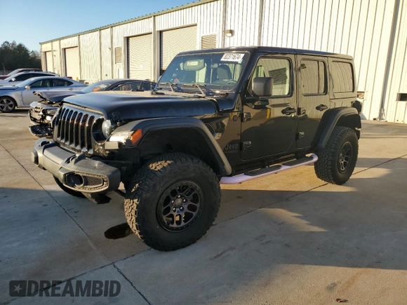 2022 Jeep Wrangler Unlimited High Tide with VIN 1C4HJXDG0NW247152, listed as a Copart auction lot 82371674 with 32,417 mi miles and Salvage Title. Bid and sale history available at DreamBid. Image 1.