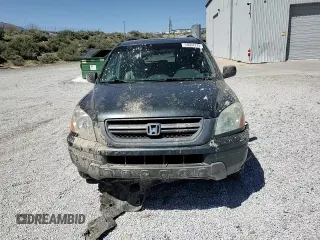 2005 Honda Pilot EX-L with VIN 2HKYF18665H521444, listed as a Copart auction lot 53664375 with 197,436 mi miles and Salvage Title. Bid and sale history available at DreamBid. Image 12.