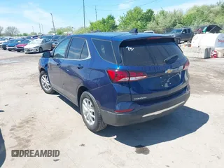 2023 Chevrolet Equinox LT with VIN 3GNAXKEG7PL197318, listed as a IAAI auction lot 42208609 with 45,092 mi miles and . Bid and sale history available at carsss.com. Image 3.