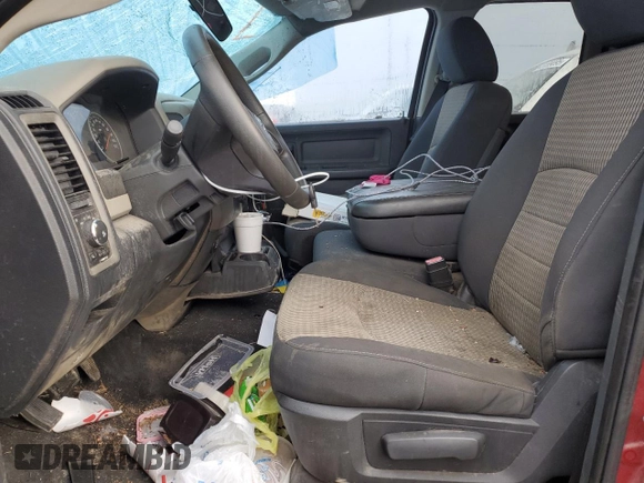 2012 Ram 1500 Express with VIN 1C6RD6FT3CS224217, listed as a Copart auction lot 44446595 with 143,565 mi miles and Salvage title. Bid and sale history available at DreamBid. Image 7.