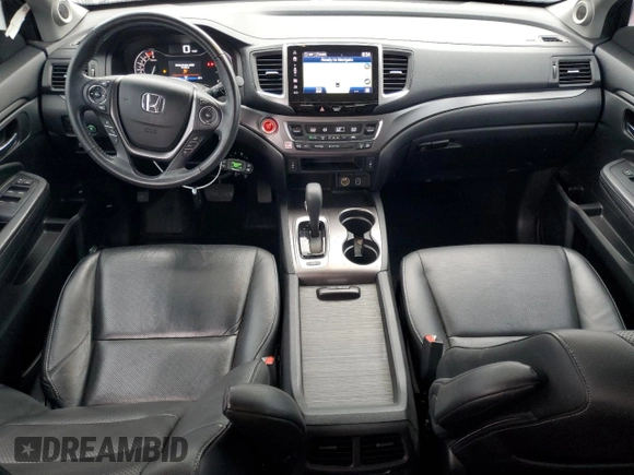 2019 Honda Ridgeline RTL-T with VIN 5FPYK3F63KB019325, listed as a Copart auction lot 43327725 with 63,124 mi miles and Salvage title. Bid and sale history available at DreamBid. Image 8.