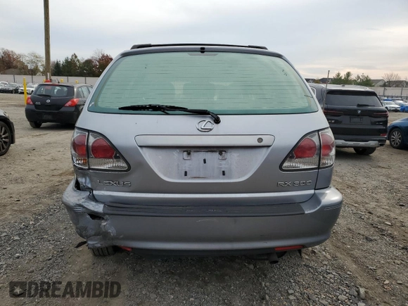 2001 Lexus RX 300 with VIN JTJHF10U510206858, listed as a Copart auction lot 80909304 with 219,722 mi miles and Salvage Title. Bid and sale history available at carsss.com. Image 6.