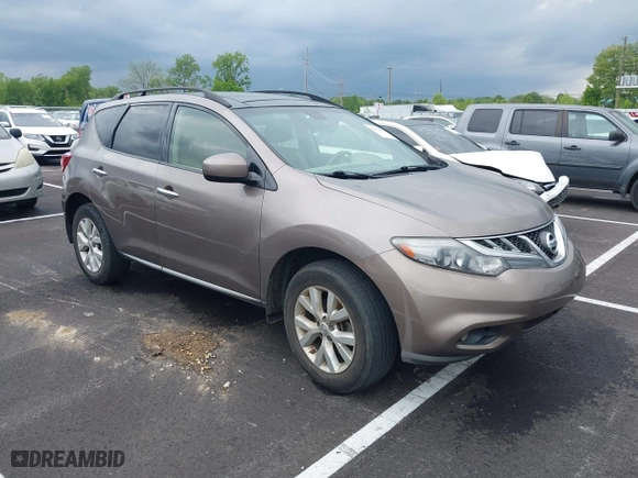 2012 Nissan Murano SV with VIN JN8AZ1MW6CW236317, listed as a IAAI auction lot 42113788 with 172,733 mi miles. Bid and sale history available at carsss.com. Image 1.