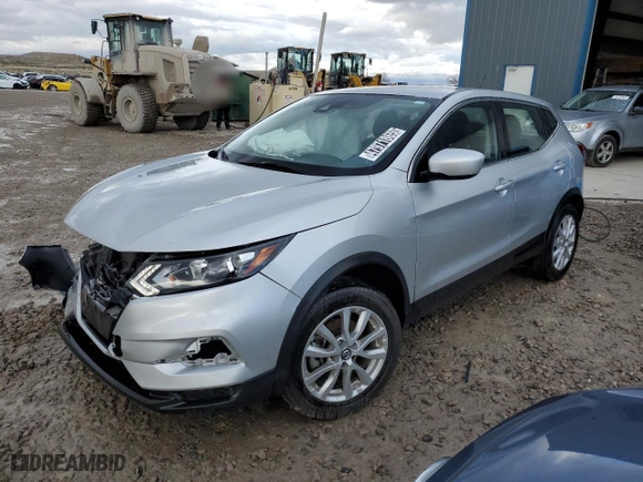 2022 Nissan Rogue Sport S with VIN JN1BJ1AV3NW345388, listed as a Copart auction lot 47971865 with 56,706 mi miles and Clean Title. Bid and sale history available at carsss.com. Image 1.