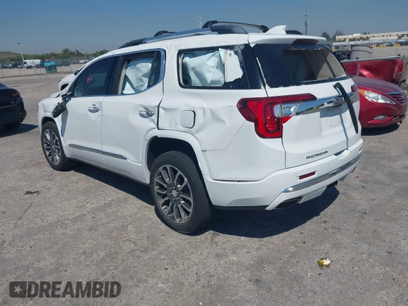 2021 GMC Acadia Denali with VIN 1GKKNPLS9MZ124774, listed as a IAAI auction lot 41859968 with 46,592 mi miles and . Bid and sale history available at carsss.com. Image 3.