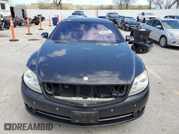 2007 Mercedes-Benz CL 5.5L V8 with VIN WDDEJ71X47A002366, listed as a Copart auction lot 50955625 with 216,096 mi miles and Salvage Title. Bid and sale history available at carsss.com. Image 5.