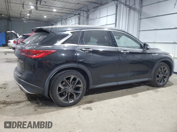 2019 Infiniti QX50 Essential z VIN 3PCAJ5M38KF103867, wystawiony jako Copart lot #86050184 z przebiegiem 111 694 mil mil oraz Szkoda całkowita • Salvage title. Historia ofert i sprzedaży dostępna na DreamBid. Obrazek 3.