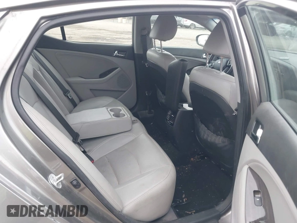 2013 Kia Optima EX with VIN 5XXGN4A75DG185427, listed as a IAAI auction lot 41403385 with 90,015 mi miles. Bid and sale history available at carsss.com. Image 8.