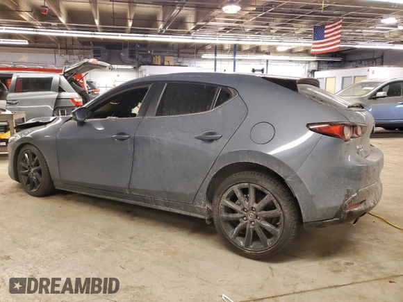 2023 Mazda 3 S Carbon Edition with VIN JM1BPBLMXP1610653, listed as a Copart auction lot 43354925 with Not Provided miles and Salvage Title. Bid and sale history available at DreamBid. Image 2.