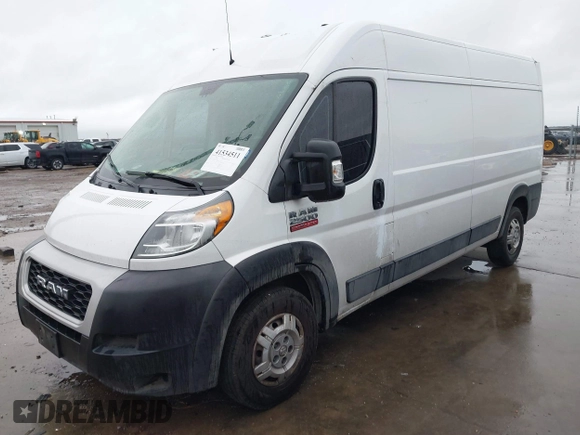 2020 Ram ProMaster Cargo with VIN 3C6TRVDG6LE113428, listed as a IAAI auction lot 41534511 with 116,231 mi miles and . Bid and sale history available at carsss.com. Image 2.