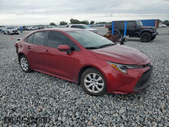 2024 Toyota Corolla LE with VIN 5YFB4MDE7RP130015, listed as a Copart auction lot 56110895 with 34,062 mi miles and Salvage title. Bid and sale history available at DreamBid. Image 4.