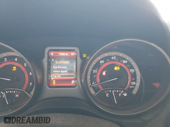 2015 Dodge Journey Crossroad with VIN 3C4PDCGG9FT631347, listed as a Copart auction lot 53991675 with 77,084 mi miles and Salvage Title. Bid and sale history available at DreamBid. Image 9.