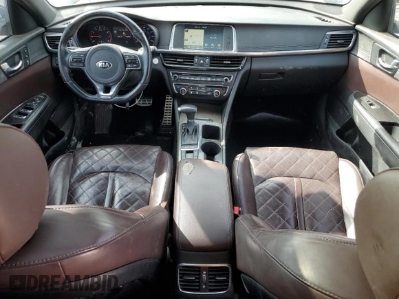2017 Kia Optima SX Limited z VIN 5XXGV4L25HG159742, wystawiony jako Copart lot #44979005 z przebiegiem 140 289 mil mil oraz Szkoda całkowita • Salvage title. Historia ofert i sprzedaży dostępna na DreamBid. Obrazek 8.