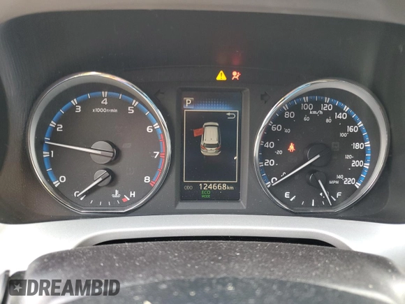 2018 Toyota RAV4 LE with VIN 2T3BFREV8JW788362, listed as a Copart auction lot 64053735 with 124,668 mi miles and Salvage title. Bid and sale history available at DreamBid. Image 9.
