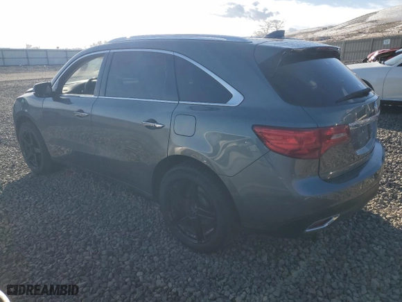 2016 Acura MDX w/Advance with VIN 5FRYD4H93GB039385, listed as a Copart auction lot 45532635 with 159,134 mi miles and Salvage Title. Bid and sale history available at carsss.com. Image 2.