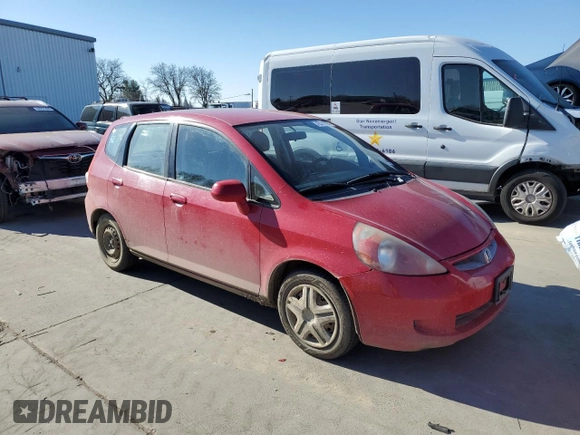 2008 Honda Fit with VIN JHMGD37448S041419, listed as a Copart auction lot 42149095 with 195,311 mi miles and Salvage Title. Bid and sale history available at carsss.com. Image 4.